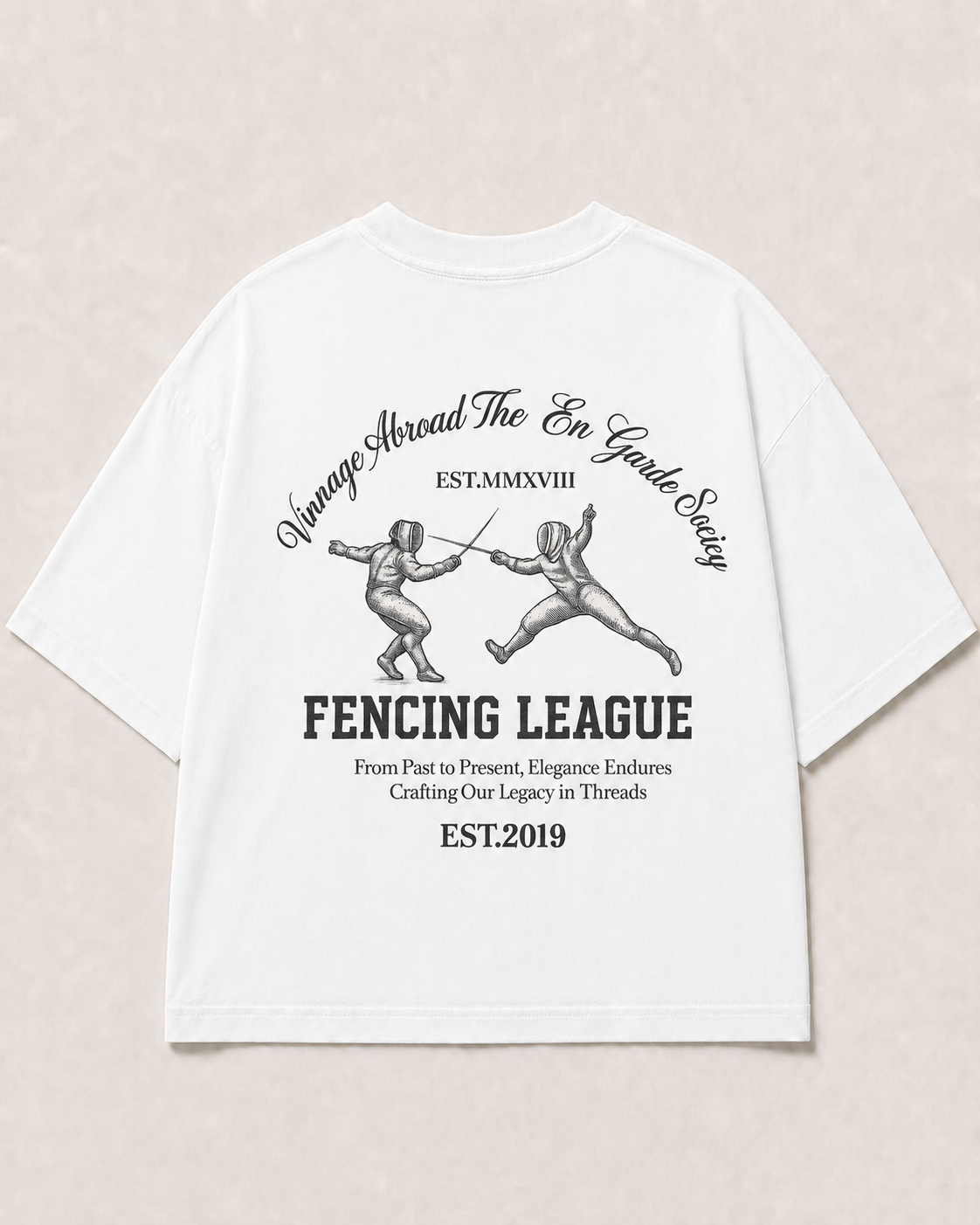 En Garde Society Fencing League Tee — White