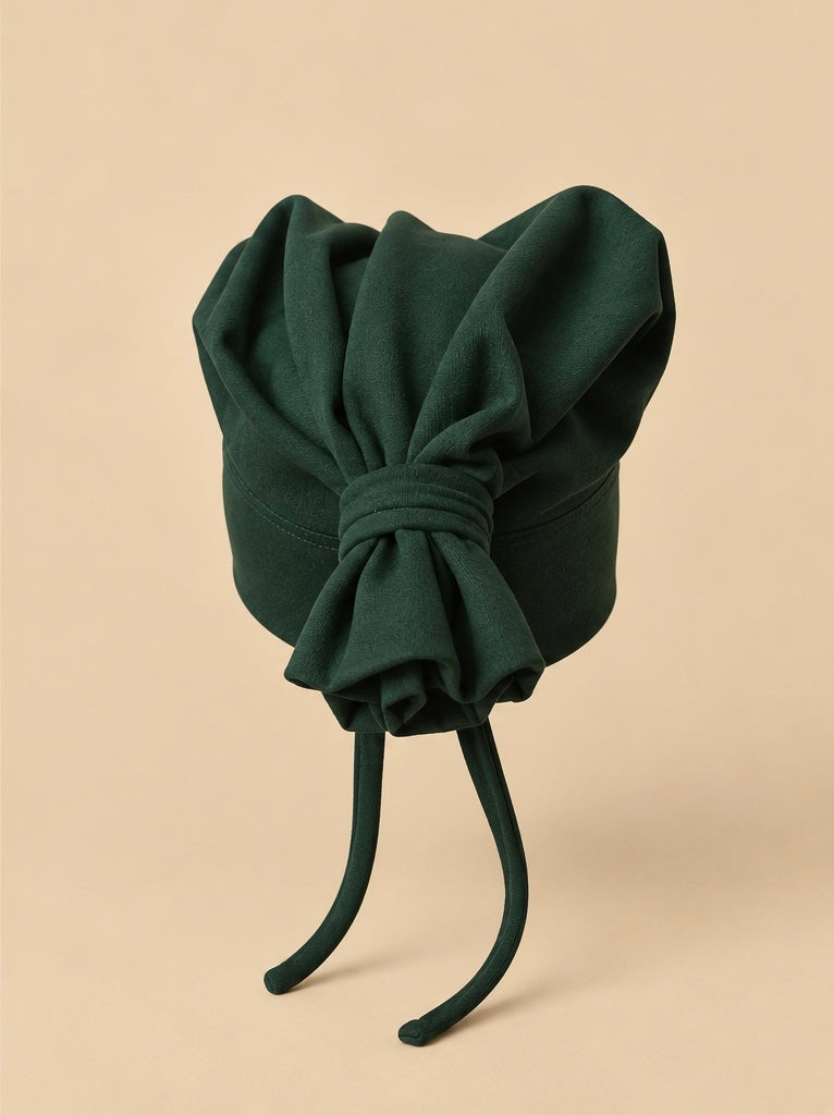 Varsity Issue Tie-Knot Beanie "Hunter Green"