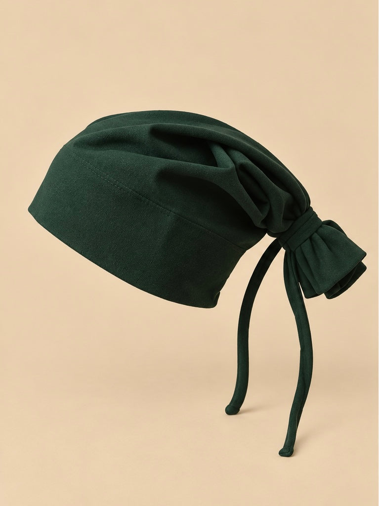 Varsity Issue Tie-Knot Beanie "Hunter Green"