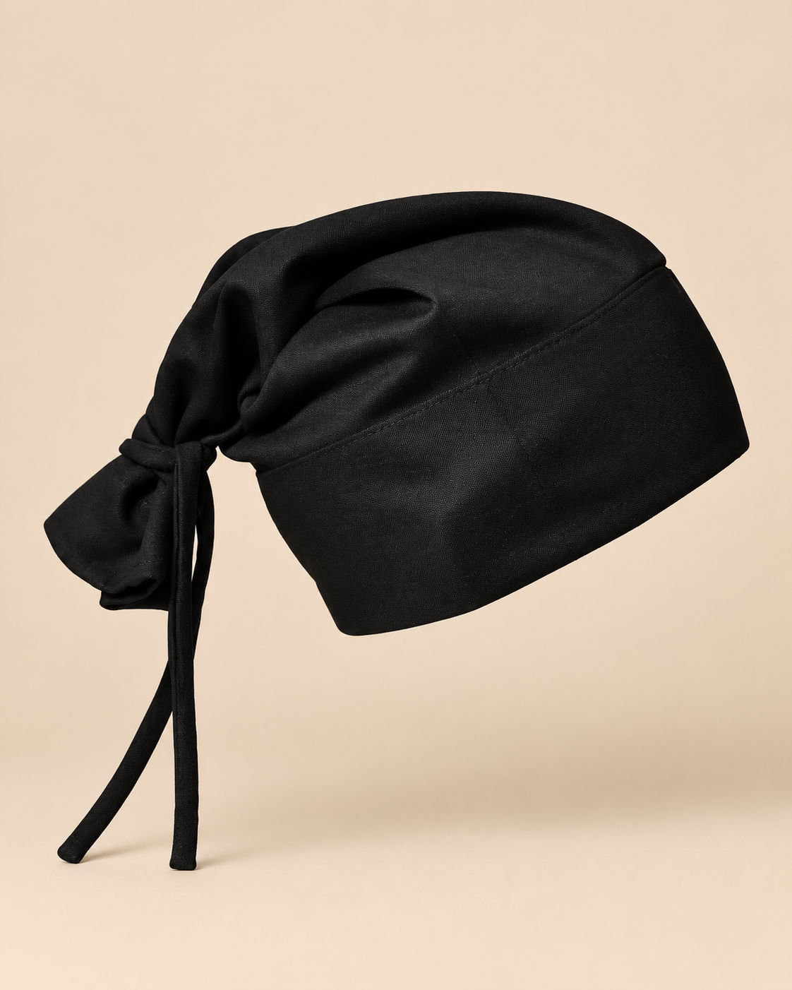 Varsity Issue Tie-Knot Beanie "Black"