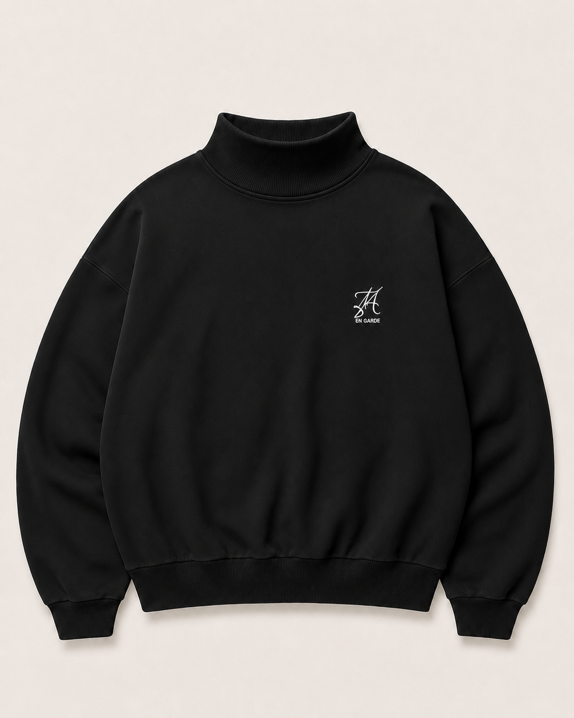 Varsity Issue Mock Neck - "Black"
