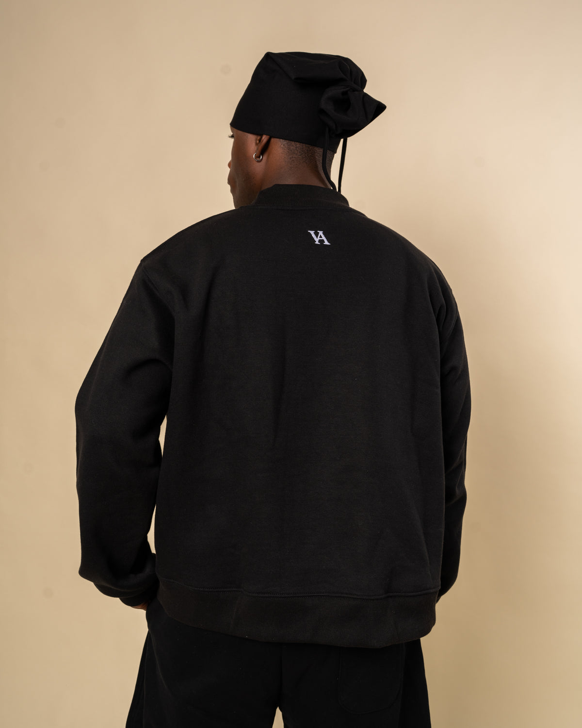 Varsity Issue Mock Neck - "Black"-4