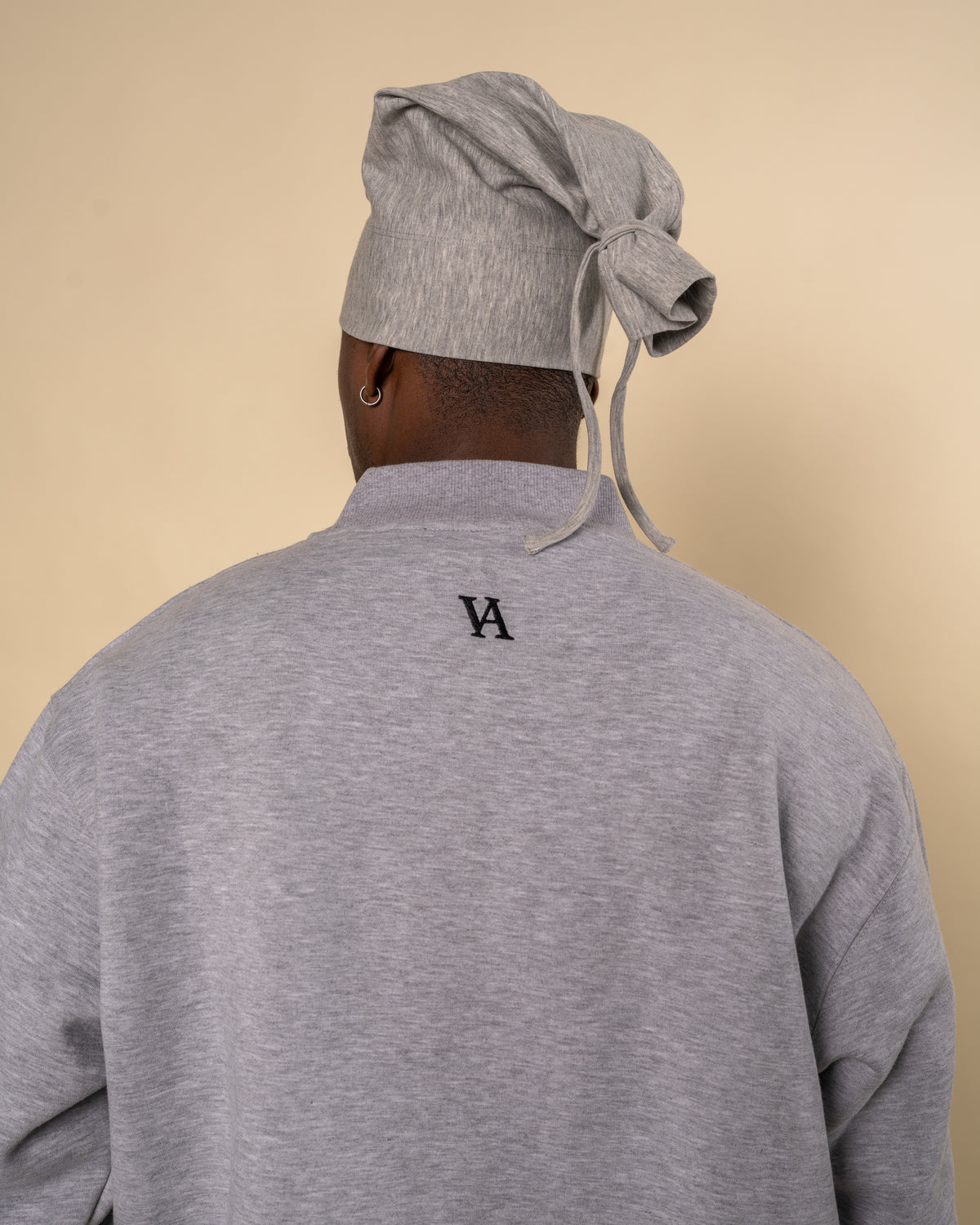 Varsity Issue Mock Neck - "Grey"-4