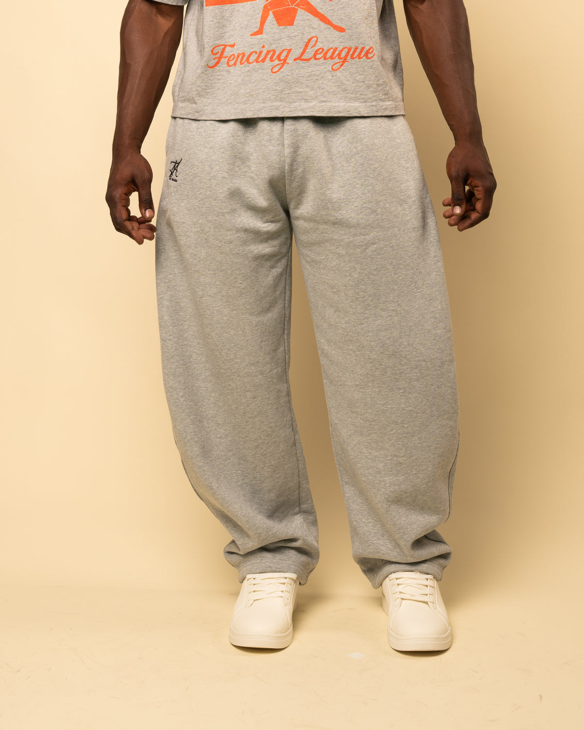 Varsity Issue Wide-Leg Sweatpant - "Gray"-5