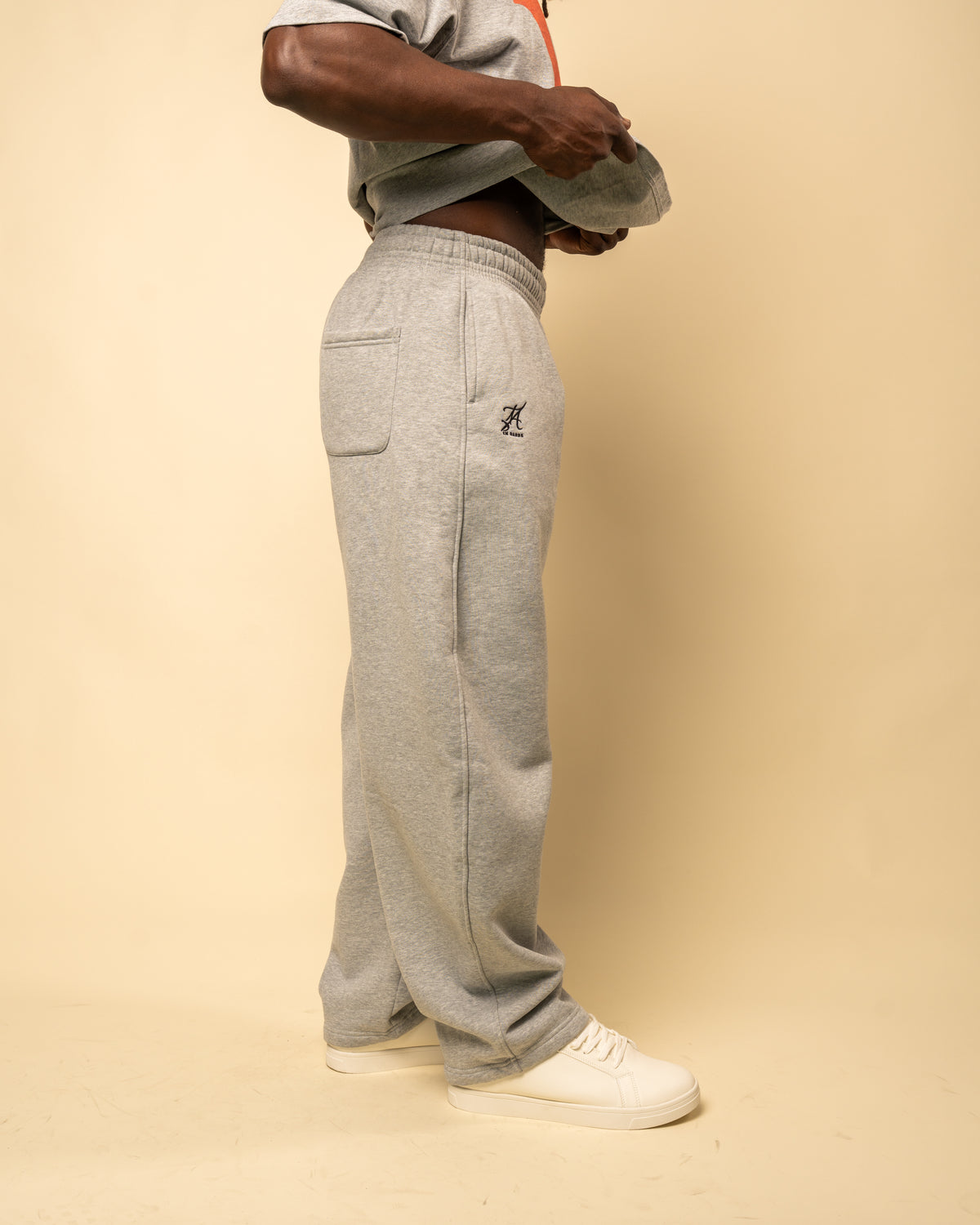 Varsity Issue Wide-Leg Sweatpant - "Gray"-4